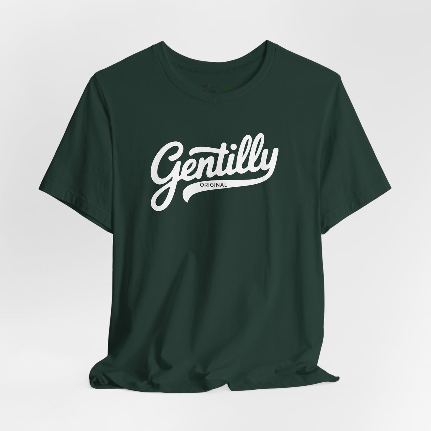 Gentilly Original T-Shirt in Forest Green/White