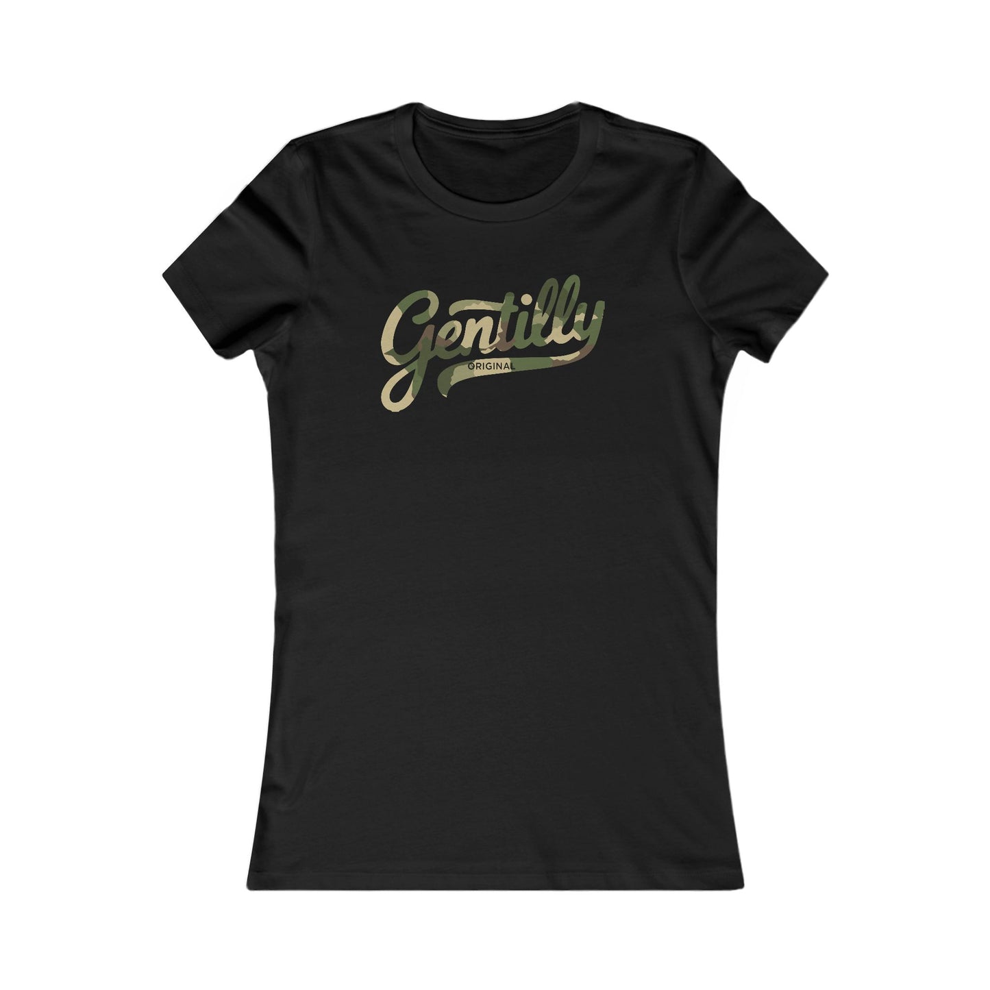 Gentilly Original Women's Tee in Black/Camo