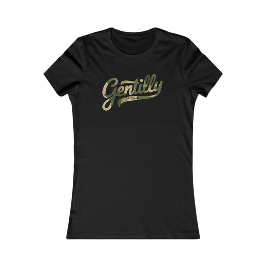 Gentilly Original Women's Tee in Black/Camo