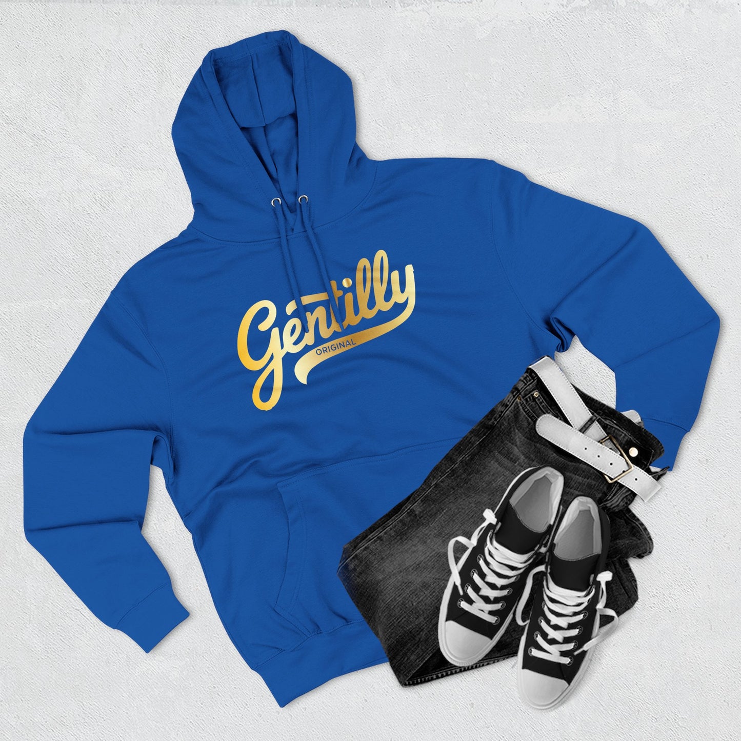 "The Gold Standard" Gentilly Original Hoodie in Blue/Gold