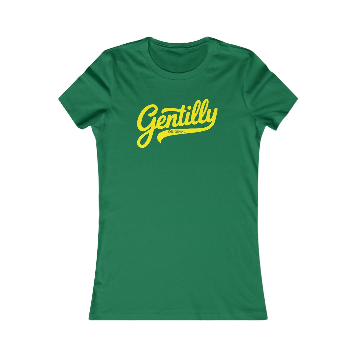 Gentilly Original Women's Tee in Green/Yellow