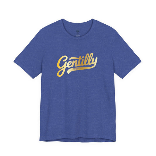 "The Gold Standard" Gentilly Original Tee in Blue/Gold