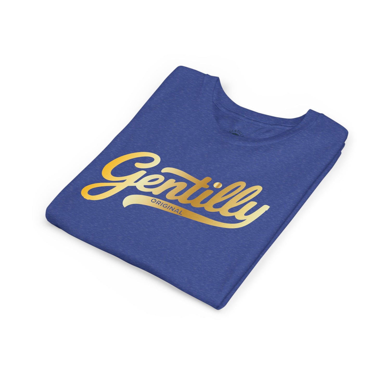 "The Gold Standard" Gentilly Original Youth Tee in Blue/Gold