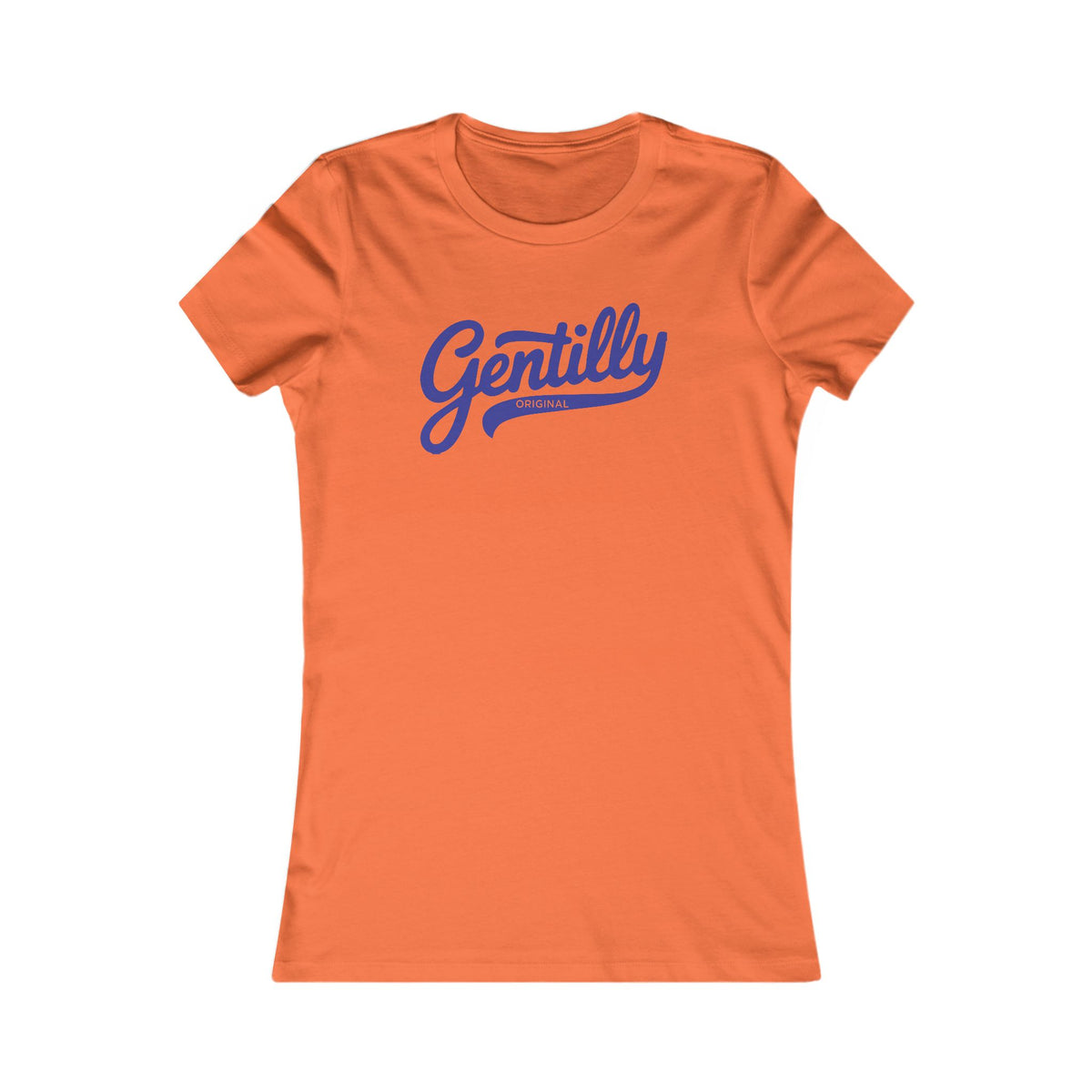 Gentilly Original Women's Tee in Orange/Blue