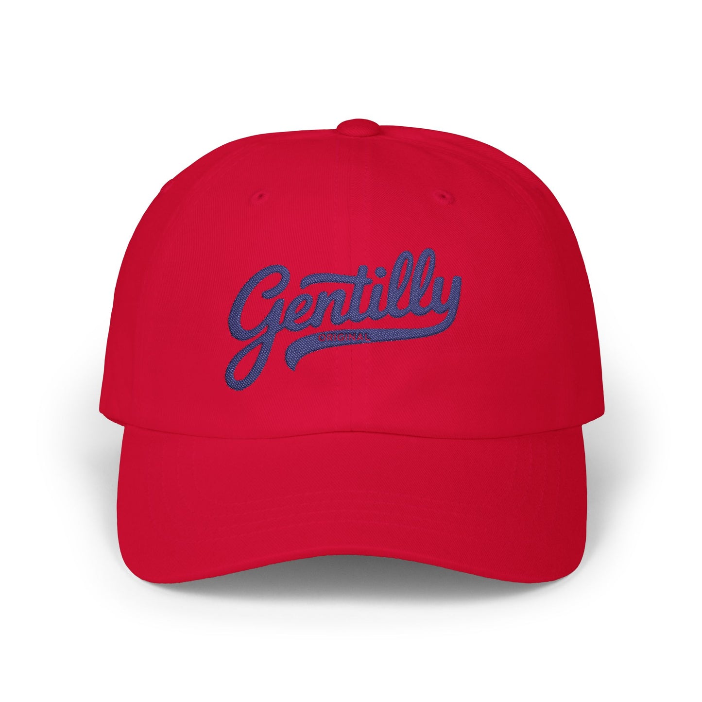 Gentilly Original Classic Dad Cap in White/Blue
