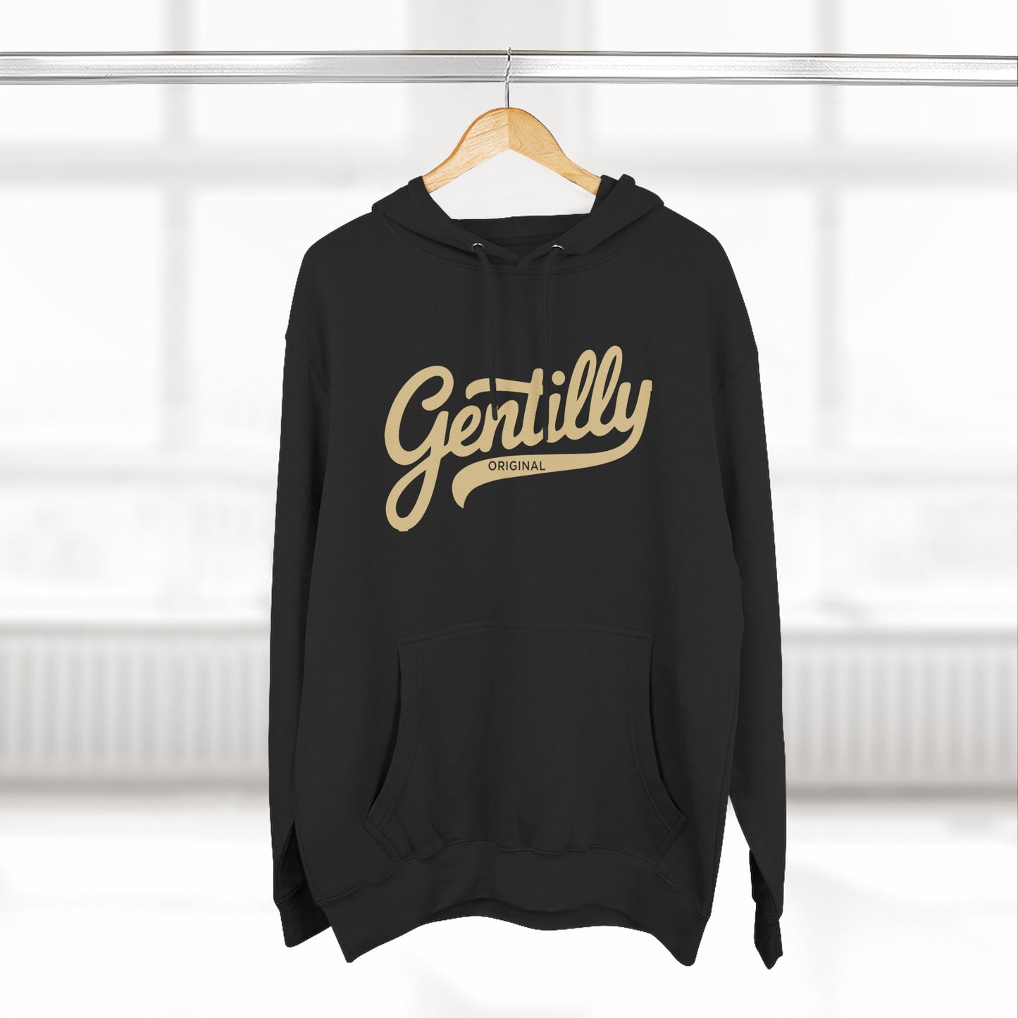 Gentilly Original Hoodie in Black/Old Gold