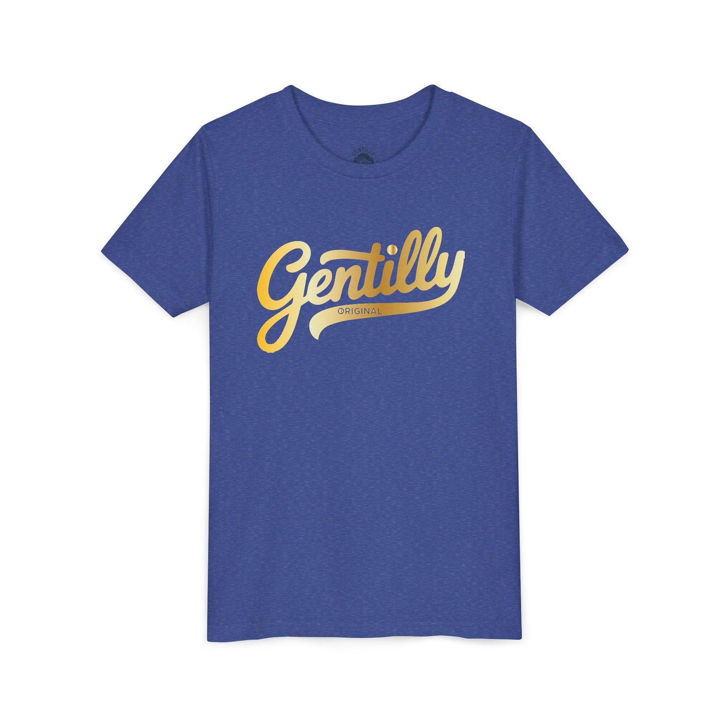 "The Gold Standard" Gentilly Original Youth Tee in Blue/Gold