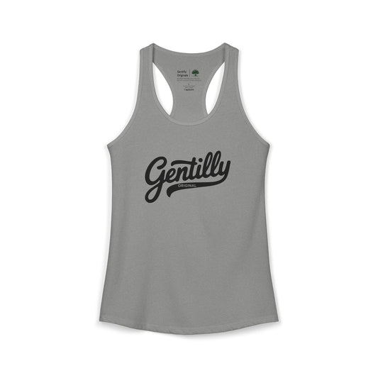 Gentilly Originals Racerback Tank in Grey/Black
