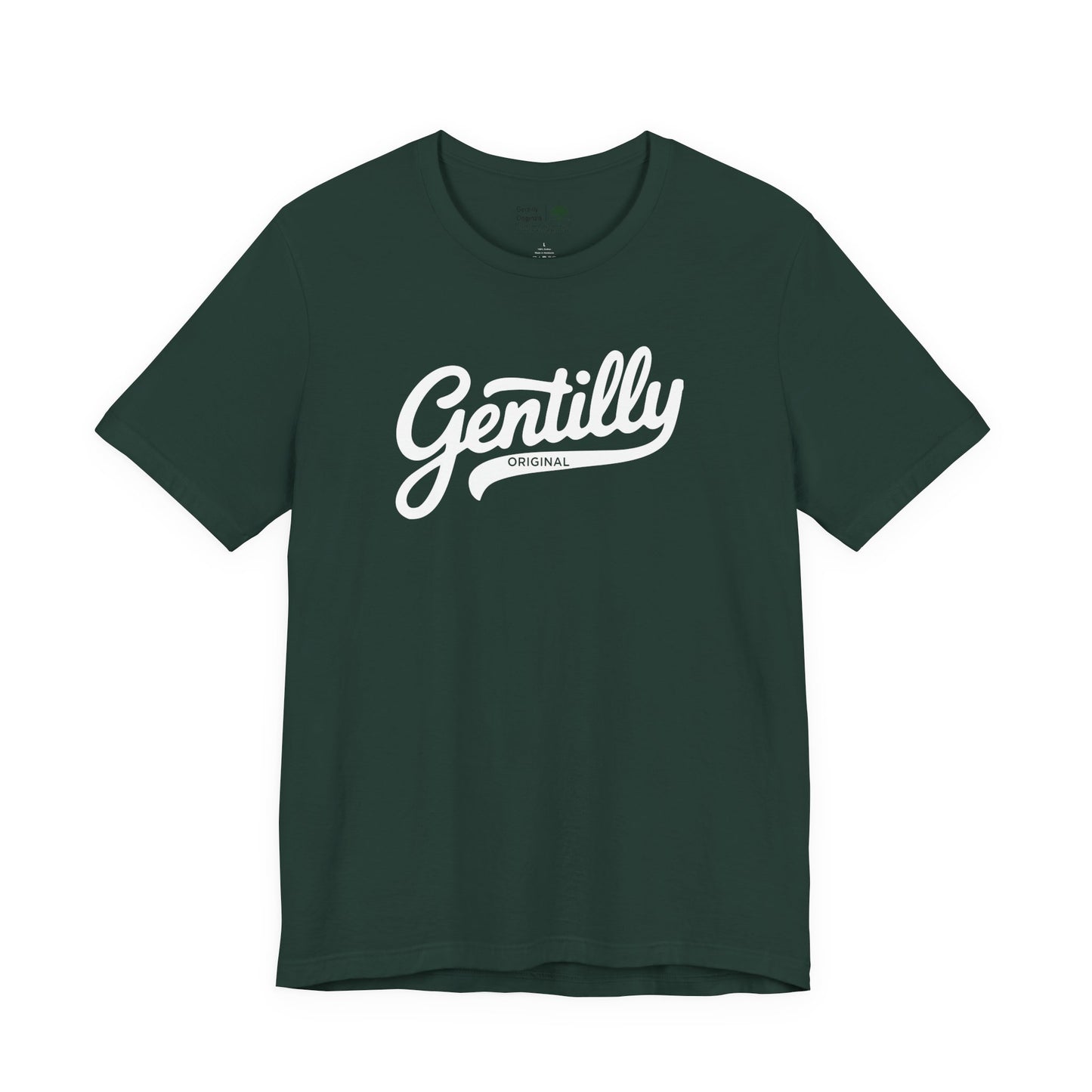 Gentilly Original T-Shirt in Forest Green/White