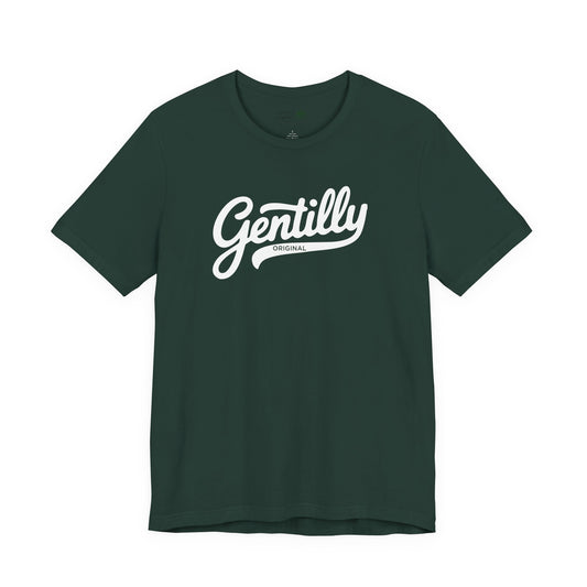 Gentilly Original T-Shirt in Forest Green/White