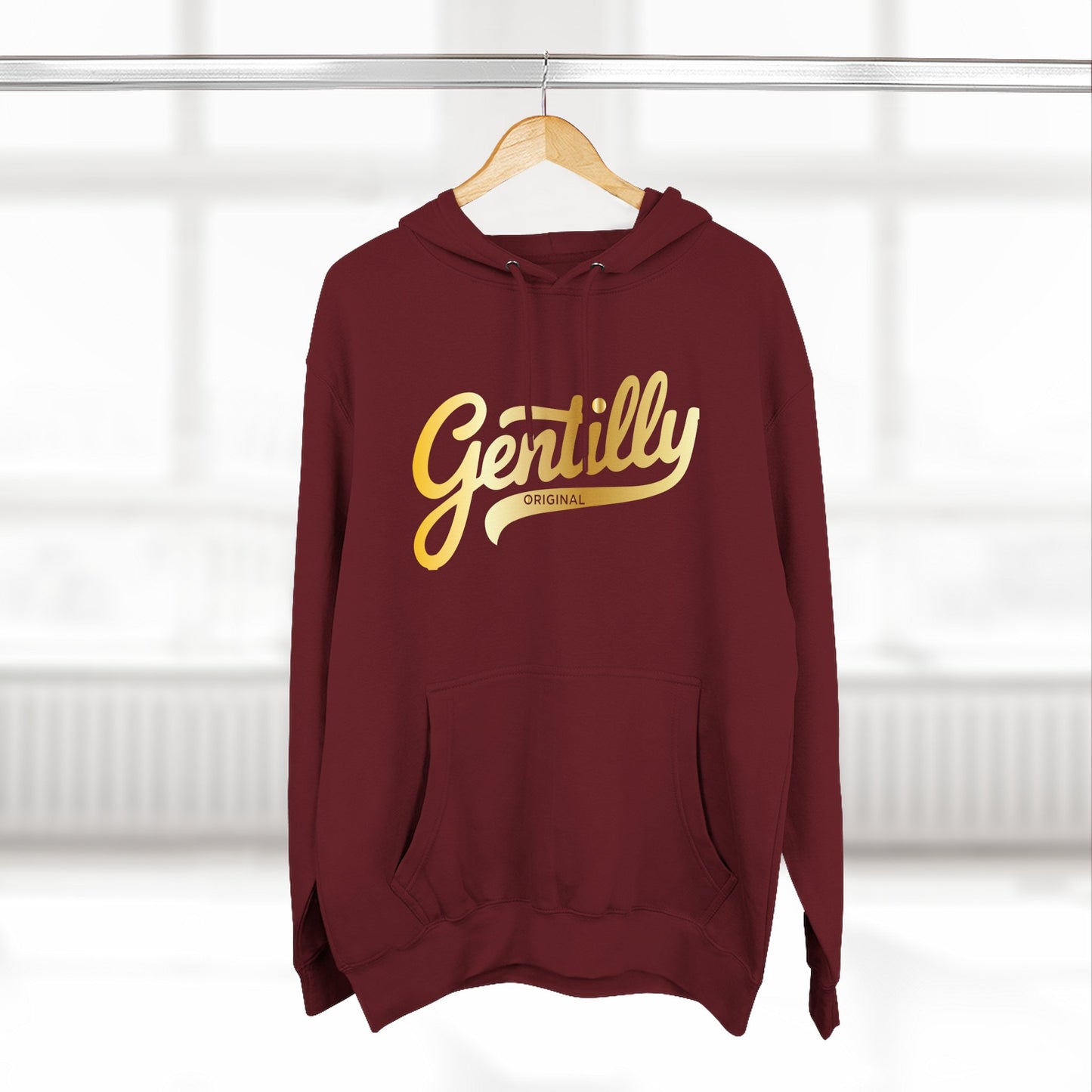 "The Gold Standard" Gentilly Original Hoodie in Maroon/Gold