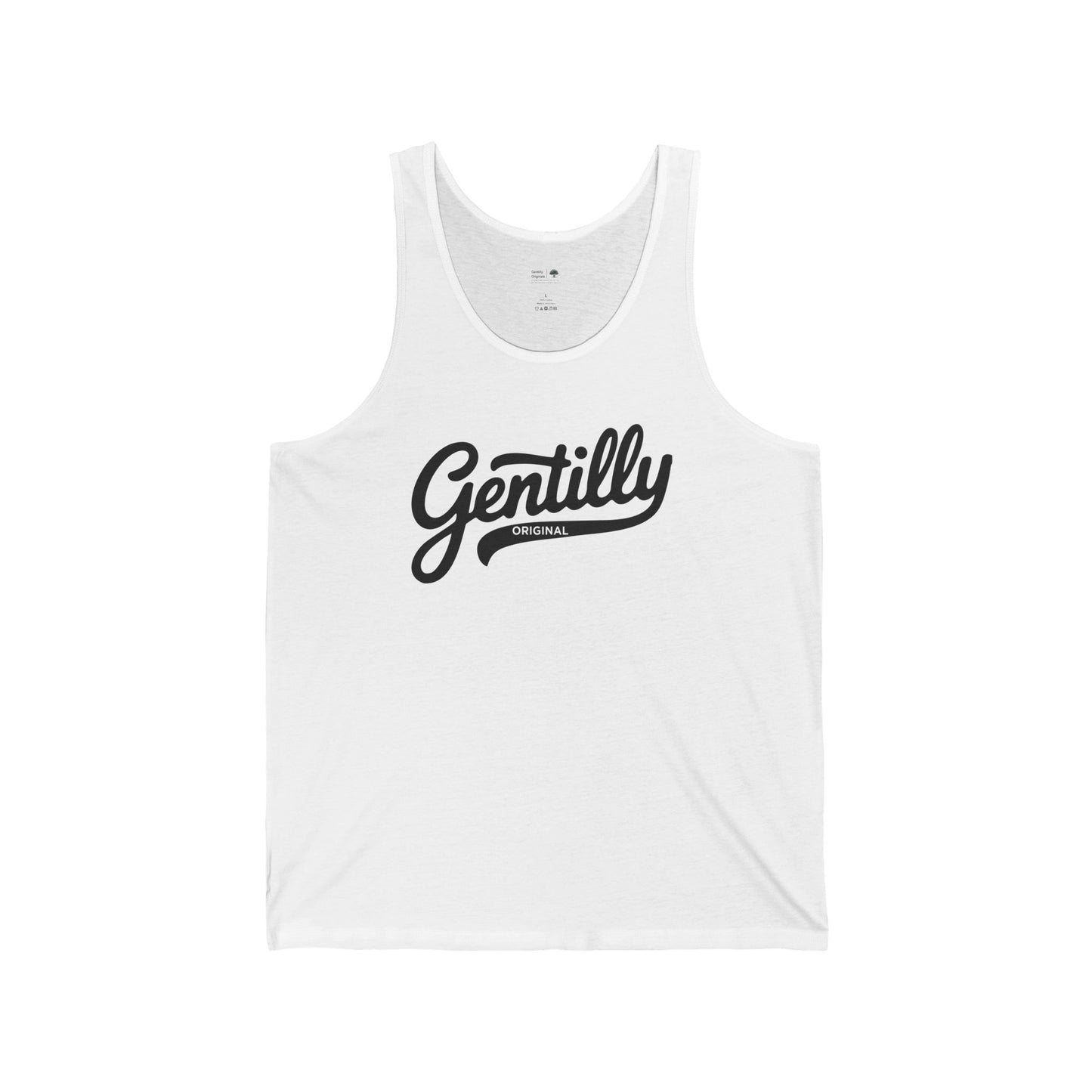 Gentilly Originals Tank Top in White/Black