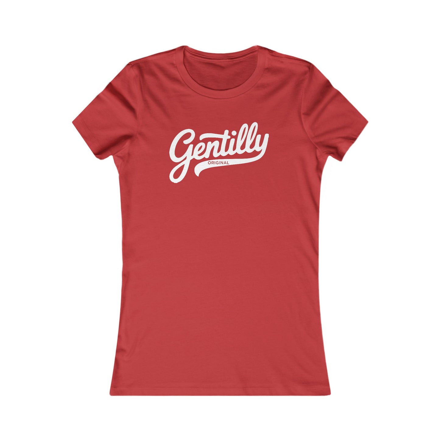 Gentilly Original Women's Tee in Red/White