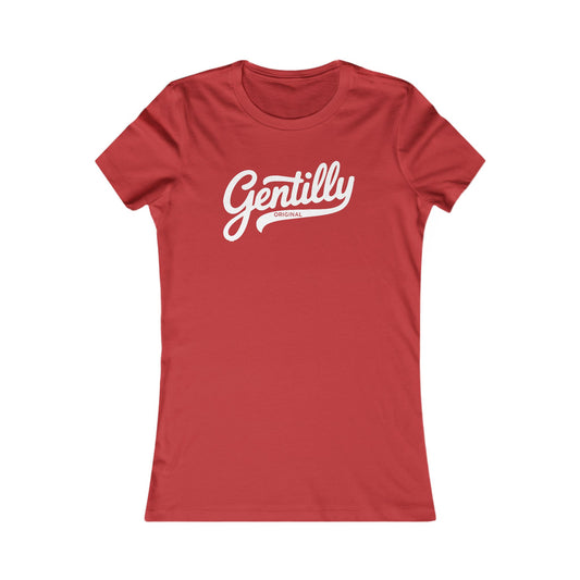 Gentilly Original Women's Tee in Red/White