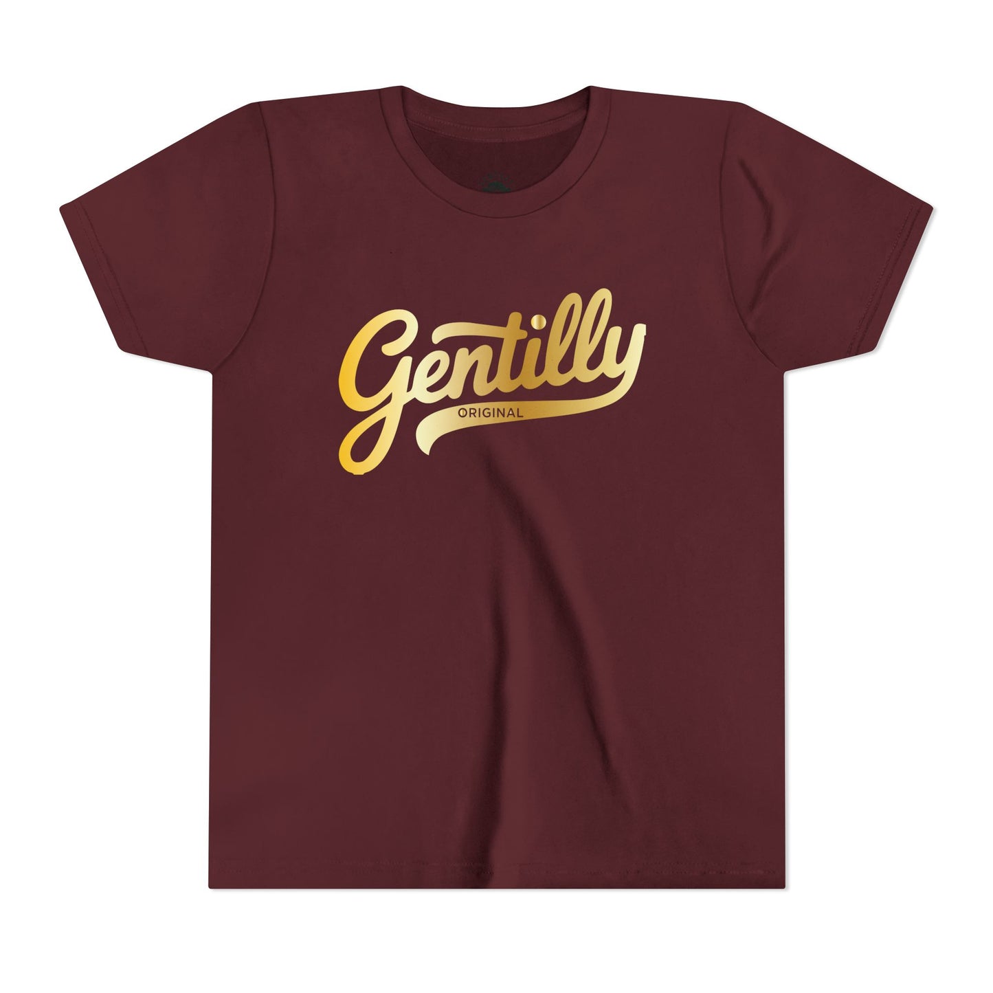 "The Gold Standard" Gentilly Original Youth Tee in Maroon/Gold