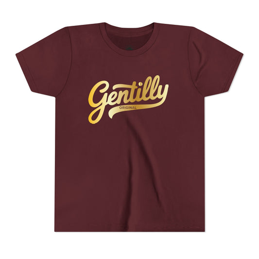 "The Gold Standard" Gentilly Original Youth Tee in Maroon/Gold
