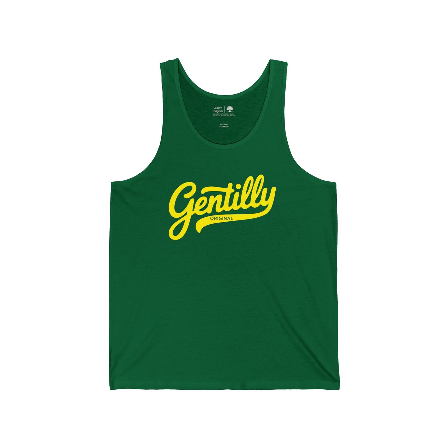Gentilly Originals Tank Top in Green/Yellow