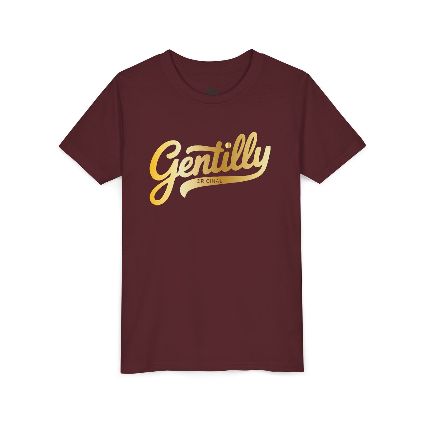 "The Gold Standard" Gentilly Original Youth Tee in Maroon/Gold