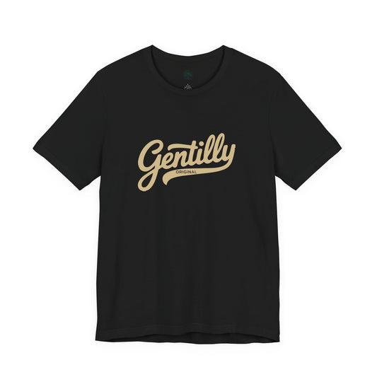 Gentilly Original T-Shirt in Black/Old Gold