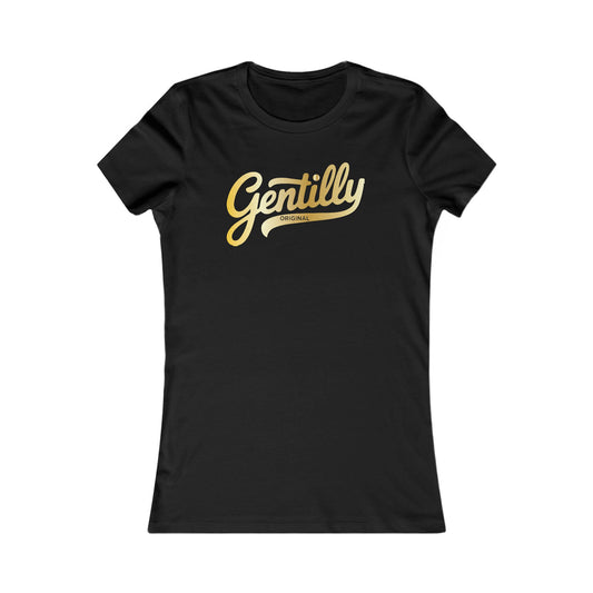 "The Gold Standard" Gentilly Original Women's Tee in Black/Gold