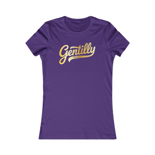 "The Gold Standard" Gentilly Original Women's Tee in Purple/Gold