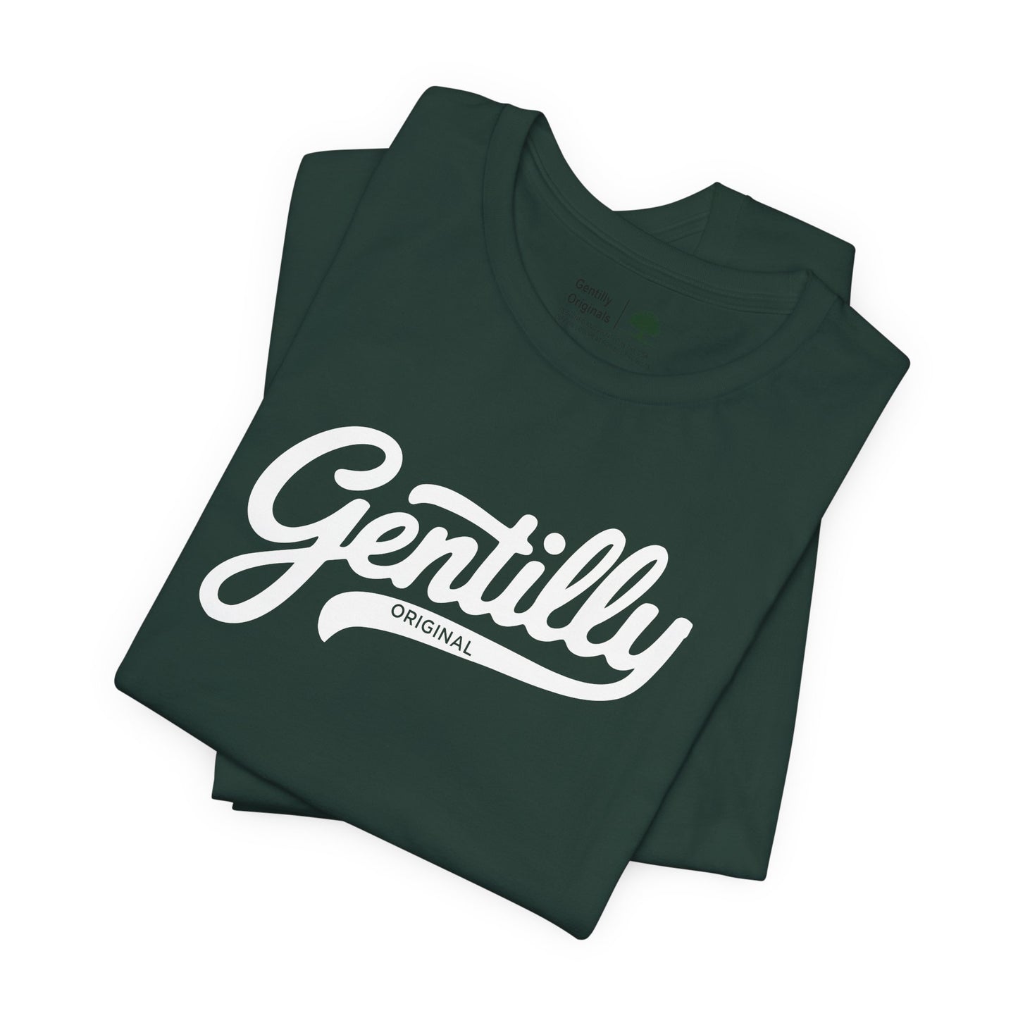 Gentilly Original T-Shirt in Forest Green/White