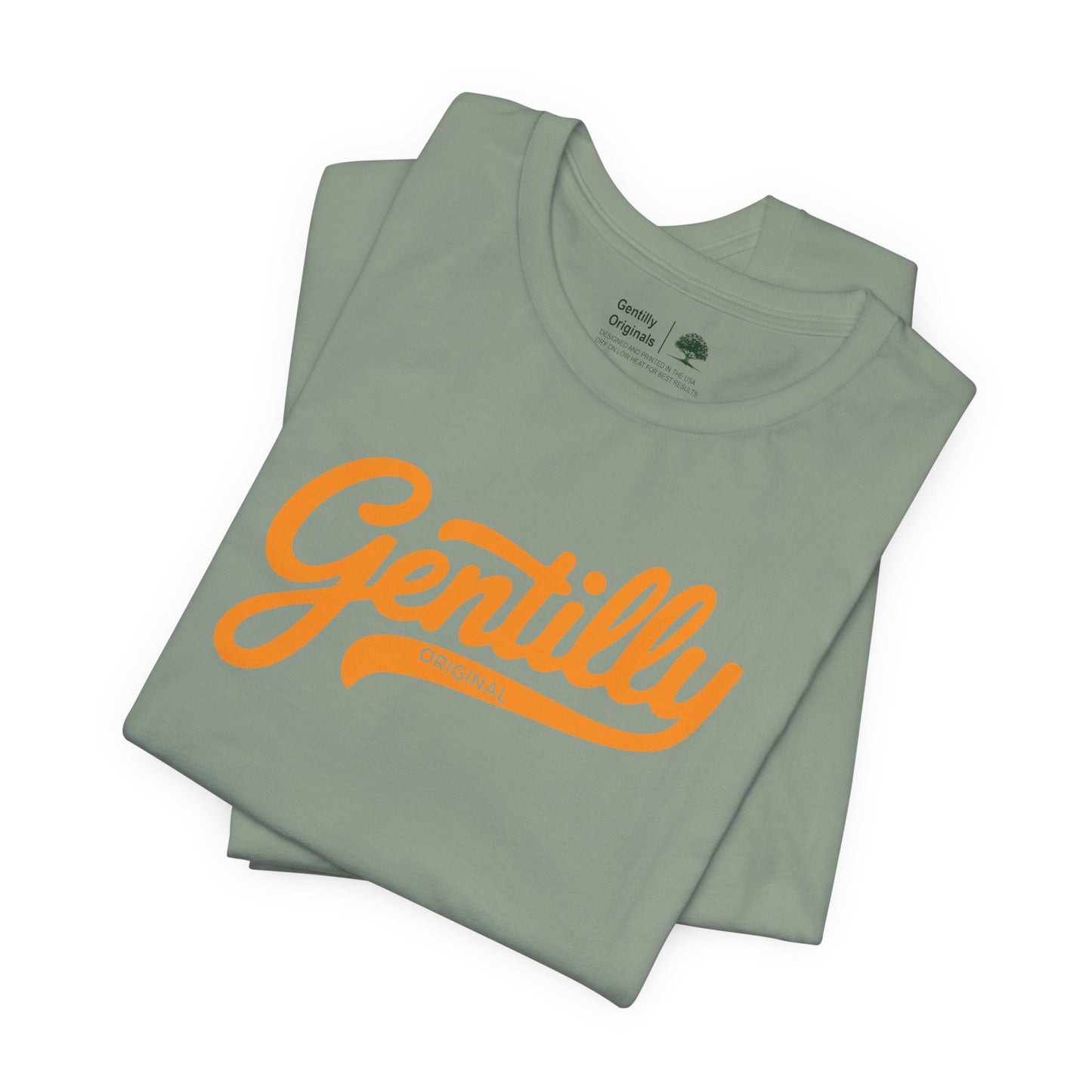 Gentilly Original T-Shirt in Sage/Orange