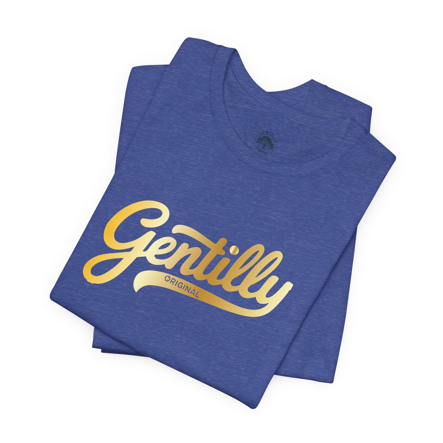 "The Gold Standard" Gentilly Original Tee in Blue/Gold