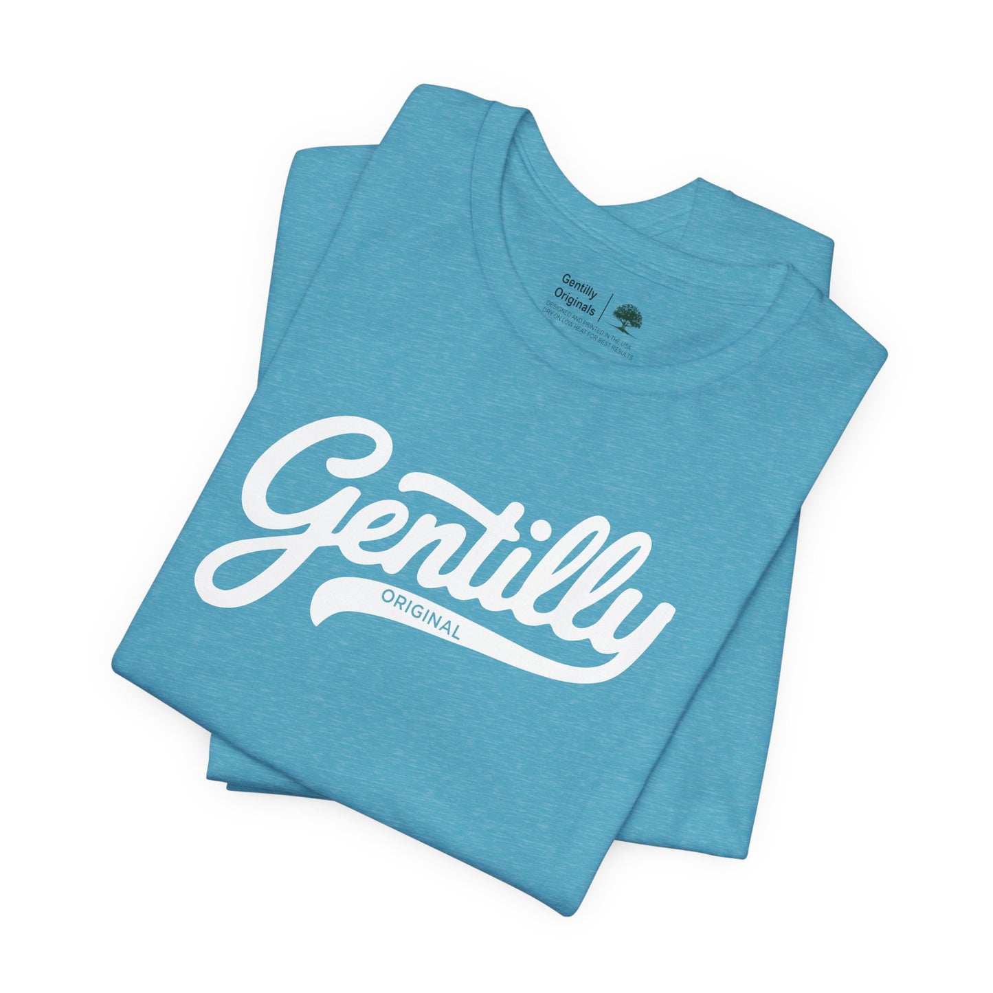 Gentilly Original T-Shirt in Turquoise/White