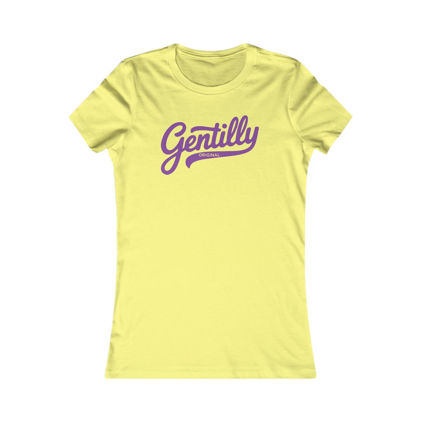 Gentilly Original Women's Tee in Yellow/Purple