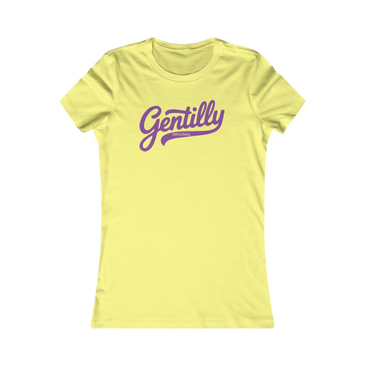 Gentilly Original Women's Tee in Yellow/Purple