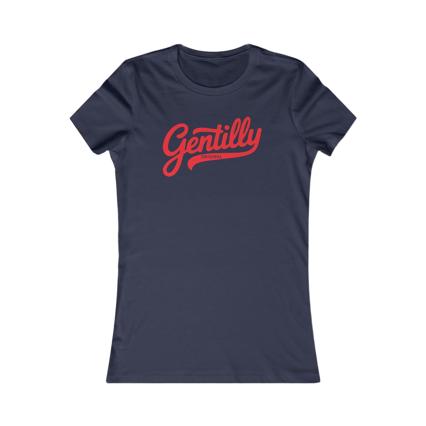 Gentilly Original Women's Tee in Navy/Red