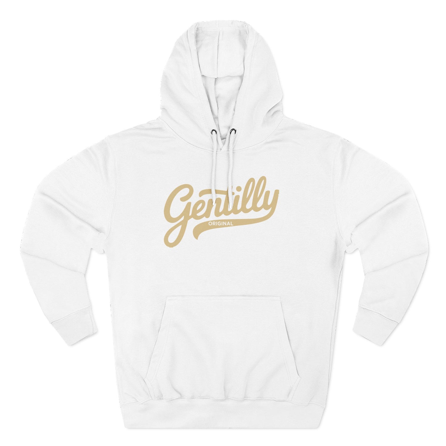 Gentilly Original Hoodie in White/Old Gold