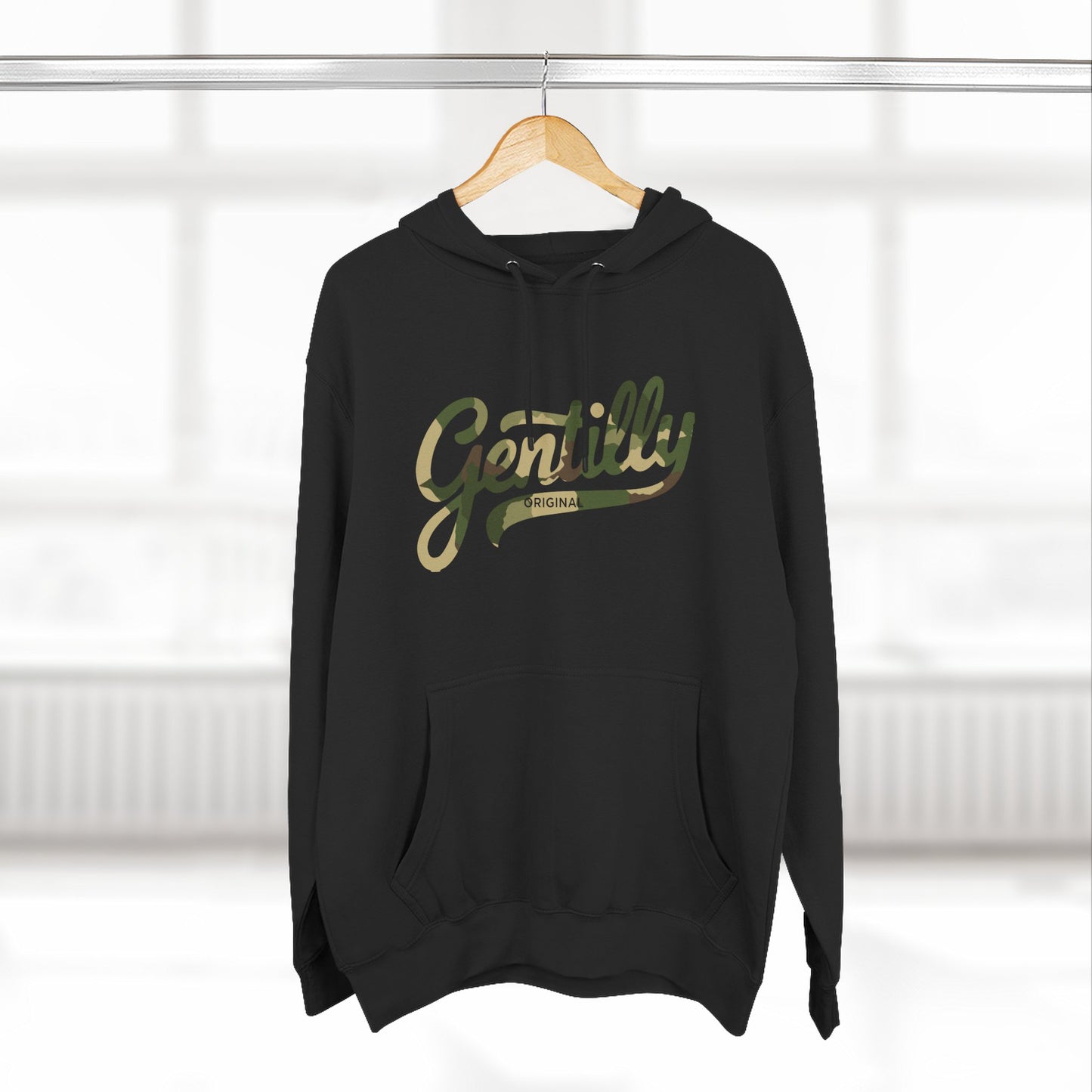Gentilly Original Hoodie in Black/Camo
